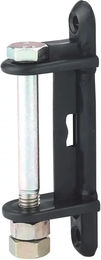 Produktbild von Ako Hakenlose Winkelisolatoren für breites Band bis 40 mm Schwarz aus Kunststoff 10 Stück
