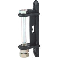 Produktbild von Ako Hakenlose Winkelisolatoren für breites Band bis 40 mm Schwarz aus Kunststoff 10 Stück