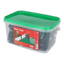 AKO Klippisolator Maxi Tape Schraubenclips aus Kunststoff in Schwarz 80 Stück – Bild 1 von 9