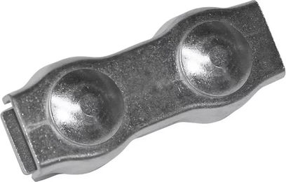 Produktbild von AKO Kordelverbinder aus verzinktem Metall in Silber 10 Stück