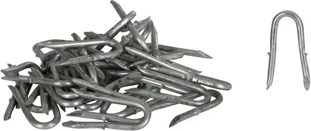 Produktbild von AKO Krampen-Zaun Zubehör verzinkt Silber Metall 50 Stück