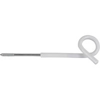 Produktbild von AKO Metall und PVC Ösen Spreizisolatoren mit 25 cm Halterung in Weiß 5er Pack