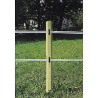 Produktbild von AKO Octo Wood Eckzaun Pfahl und Türzaun aus Holz in Beige Natur