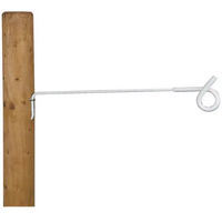 Produktbild von AKO Ösen-Spreiz-Isolator mit 40 cm Stütze aus Kunststoff in Weiß 10er Packung