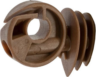 Produktbild von AKO Premium EasyDrillSX Ringisolatoren aus recyceltem Kunststoff in Braun 50 Stück