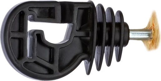 Produktbild von AKO Premium Kombi-Isolatoren mit 37-mm-Halterung aus Kunststoff Schwarz 35 Stück