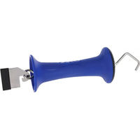 Produktbild von AKO Premium Türgriff mit 20 mm Bandverbinder Litzclip in Blau aus Kunststoff