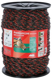 AKO PremiumLine Weidezaunseil mit Edelstahlleiter in Orange/Braun 400 m – Bild 1 von 5
