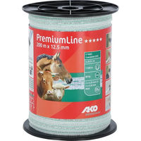 Produktbild von AKO PremiumLine Zaunband aus Metall in Weiß und Silber