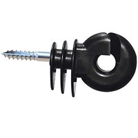 Produktbild von AKO Ringisolator Easy Drill EDX Schwarz 75 Stück Set mit Schraubspitze für Holzzäune