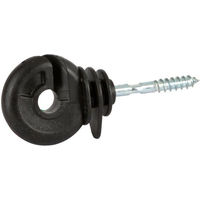 Produktbild von AKO Ringisolatoren mit Schraubspitze aus Kunststoff in Schwarz 100 Stück