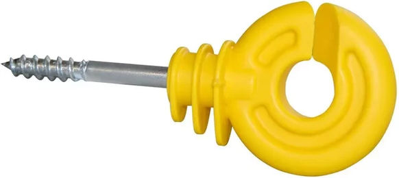 Produktbild von AKO Ringisolatoren Schraube 5 mm aus Kunststoff Gelb 25 Stück