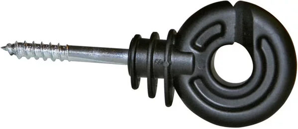 Produktbild von AKO Ringisolatoren Schrauben 5 mm aus Kunststoff Schwarz 25 Stück