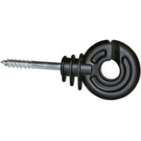 Produktbild von AKO Ringisolatoren Schrauben 5 mm aus Kunststoff Schwarz 25 Stück