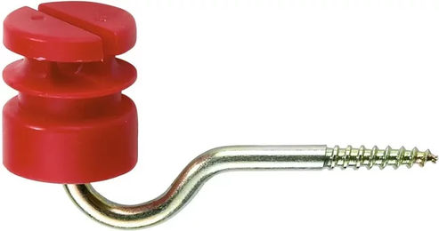 Produktbild von Ako Schraubenschlitzisolatoren 5,3mm aus Kunststoff Rot 100 Stück