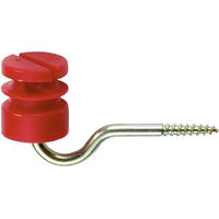 Produktbild von Ako Schraubenschlitzisolatoren 5,3mm aus Kunststoff Rot 100 Stück