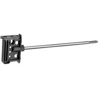 Produktbild von AKO Spreizisolatoren mit Bandclip bis 40 mm aus Kunststoff Schwarz 10 Stück