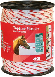 AKO TopLine Plus Weidezaunband 200 m in Weiß Rot Bunt – Bild 1 von 2
