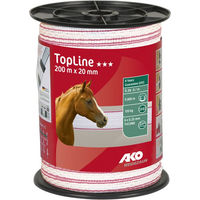 Produktbild von AKO TopLine Weidezaunband aus Polyester in Weiß 20 mm 200 m
