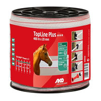 Produktbild von AKO Weidezaunband TopLine Plus TriCOND weiß/rot 20 mm 400 m