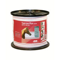 Produktbild von AKO Weidezaunband TopLine Plus TriCOND weiß rot 40 mm 200 m - 200 m