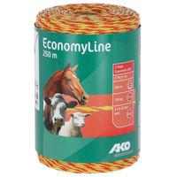 Produktbild von AKO Weidezaunlitze EconomyLine Gelb-Orange 250m Nirostahl 3x0,2mm