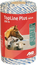 AKO Weidezaunlitze TopLine Plus aus Metall in Weiß Rot Blau – Bild 1 von 1