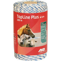 Produktbild von AKO Weidezaunlitze TopLine Plus aus Metall in Weiß Rot Blau