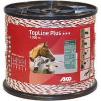 Produktbild von AKO Weidezaunlitze TopLine Plus aus Metall in Weiß Rot Bunt