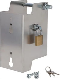 Produktbild von AKO Zaun Holzpfahl Zubehör aus Metall in Silber