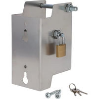 Produktbild von AKO Zaun Holzpfahl Zubehör aus Metall in Silber