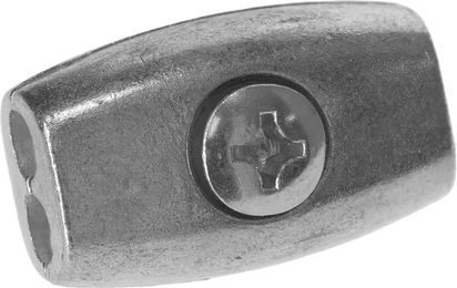 Produktbild von AKO Zaun Verbinder Kordel und Draht 2,5mm aus Metall in Silber 10 Stück
