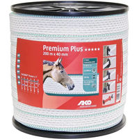 Produktbild von AKO Zaunband Premium Plus weiß mit Draht