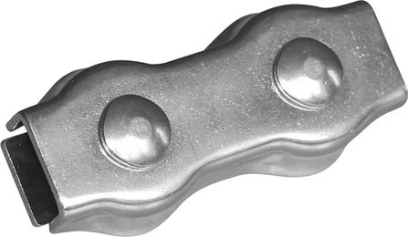 Produktbild von AKO Zaunverbinder Kordel aus Edelstahl Silber 5er Pack