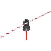 Produktbild von AKO Zusatzisolator Pfahl oval aus Stahl in Schwarz 20 Stück