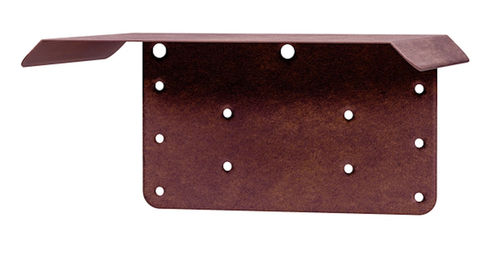 Alberts Trapezschutzdach für Vogelhäuser aus Metall in Braun und Rosa – Bild 1 von 3