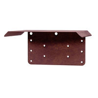 Produktbild von Alberts Trapezschutzdach für Vogelhäuser aus Metall in Braun und Rosa