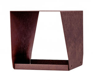 Alberts Vogelhaus Gasthaus Delta aus Metall in Rostbraun - 1 Stk. – Bild 1 von 11