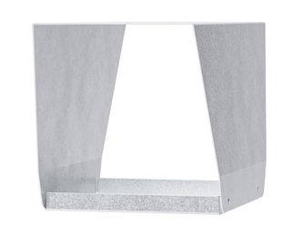 Alberts Vogelhaus Gasthaus Delta aus Metall in Silber und Grau – Bild 1 von 4