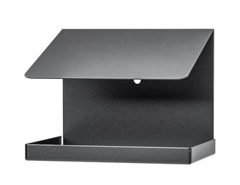 Alberts Vogelhaus Gasthaus Schrägdach aus Metall in Schwarz - 1 Stk. – Bild 1 von 10