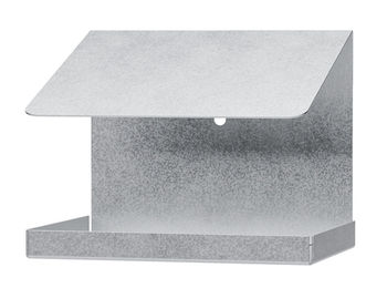 Alberts Vogelhaus Gasthaus Schrägdach aus Metall in Silber – Bild 1 von 10