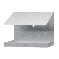 Produktbild von Alberts Vogelhaus Gasthaus Schrägdach aus Metall in Silber