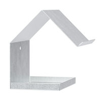 Produktbild von Alberts Vogelhaus Gasthaus Spitzdach aus Metall in Silber 145 x 150 x 180 mm