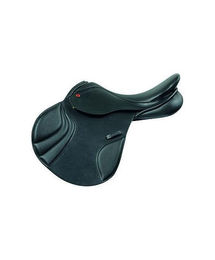 Produktbild von Albion Spring Sattel für Ponys aus Leder in Schwarz