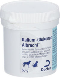 Albrecht Kalium-Glukonat Pulver Nahrungsergänzung zur Stärkung und Regeneration für Katzen und Hunde – Bild 1 von 1