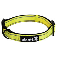 Produktbild von Alcott Adventure Abenteuerhalsband für Hunde neongelb Größe M
