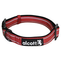 Produktbild von Alcott Adventure Abenteuerhalsband für Hunde rot Größe XS Breite 16 mm