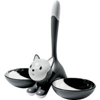 Produktbild von Alessi Tigrito Katzennapf aus Edelstahl in Grau