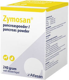 Produktbild von Alfasan Zymosan Pankreaspulver Verdauungshilfe für Hund und Katze 120 g