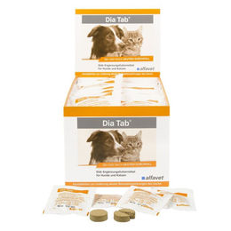 alfavet Dia Tab Kautabletten zur Unterstützung bei akutem Durchfall für Hunde und Katzen - 60 x 5,5 g – Bild 1 von 8